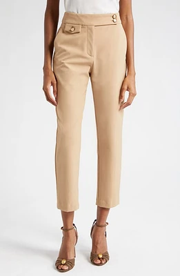 Veronica Beard Renzo Crop Pants Khaki at Nordstrom,