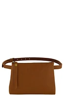 Frye Zip Top Leather Belt Bag in Tan at Nordstrom, Size Small