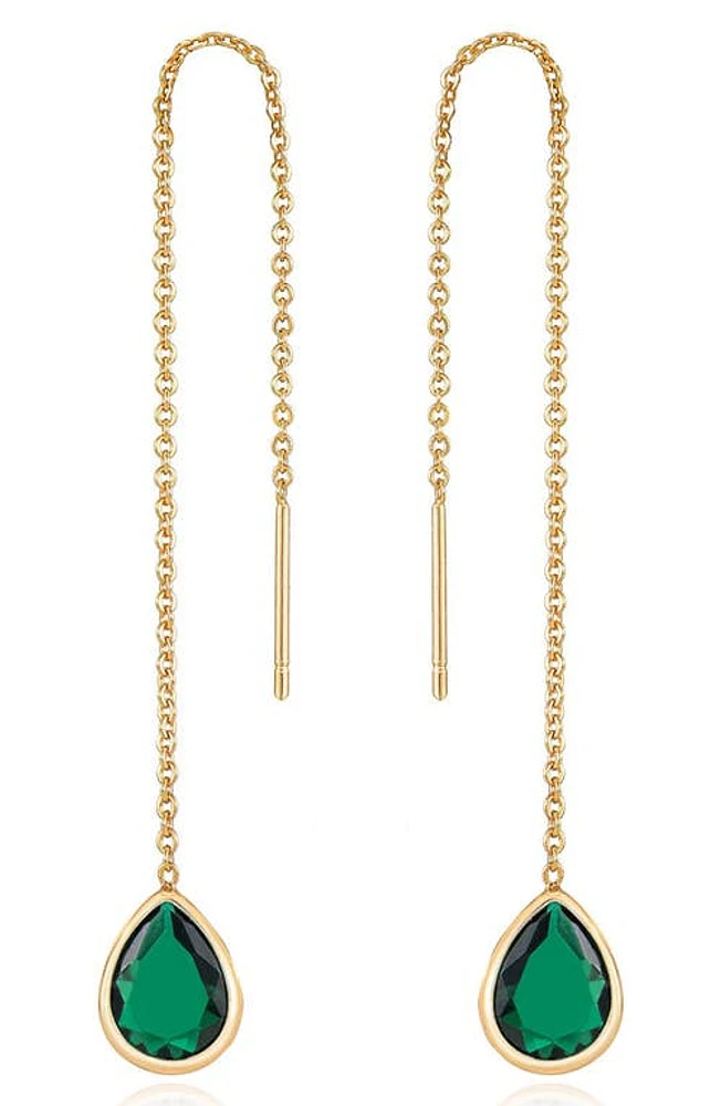 Ettika Cubic Zirconia Threader Earrings in at Nordstrom