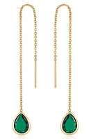 Ettika Cubic Zirconia Threader Earrings in at Nordstrom