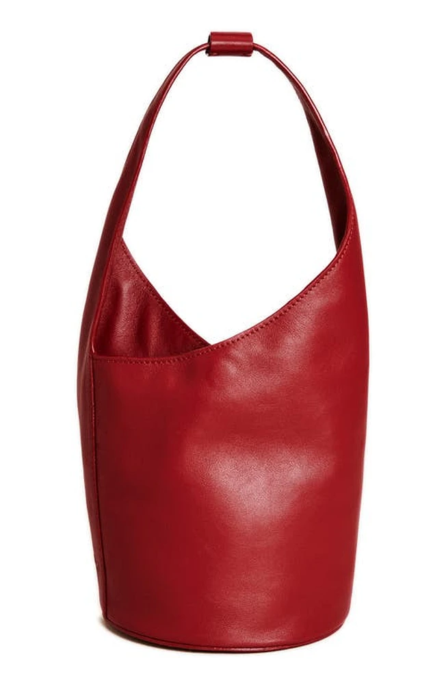 Reformation Small Silvana Bucket Bag in Lipstick Leather at Nordstrom