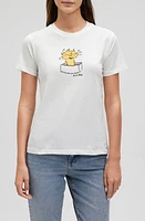 Mavi Jeans When Life Gives You Lemons Cotton Graphic T-Shirt in Antique White at Nordstrom, Size Small