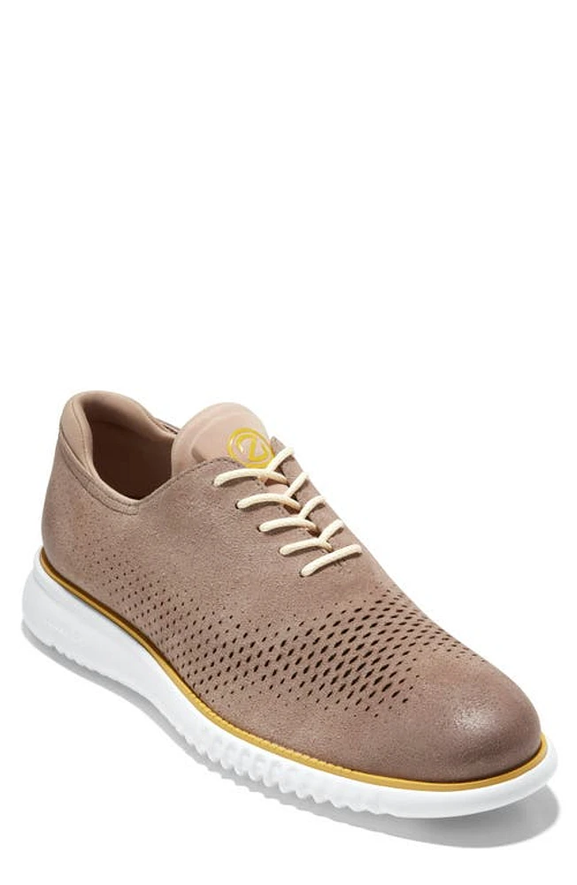 Cole Haan 2.ZeroGrand Laser Wing Derby Ch Warm Stucco Suede at Nordstrom,