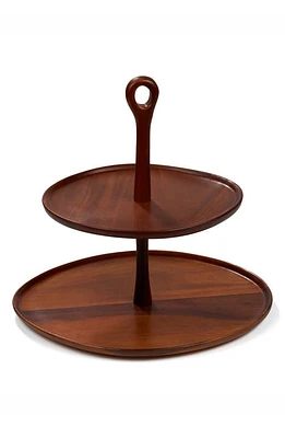 Nambé Portables Acacia Wood Tiered Server in Brown at Nordstrom