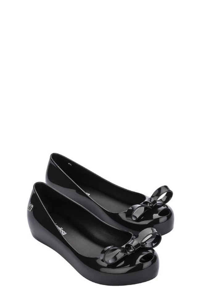 Melissa Kids' Ultragirl Bow Flat Black at Nordstrom, M