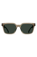 RAEN West 55mm Polarized Square Sunglasses in Ghost/Green Polar at Nordstrom