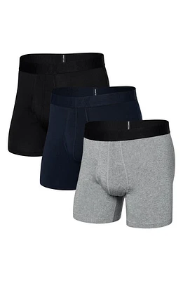 SAXX Assorted 3-Pack DropTemp Cooling Cotton Slim Fit Boxer Briefs Dark Grey/Dark Ink/Black at Nordstrom,