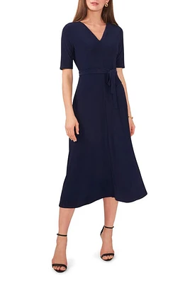 Chaus Tie Belt Midi Dress at Nordstrom,