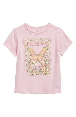 Billabong Kids' Butterfly Kiss Cotton Graphic T-Shirt Sweet Pink at Nordstrom