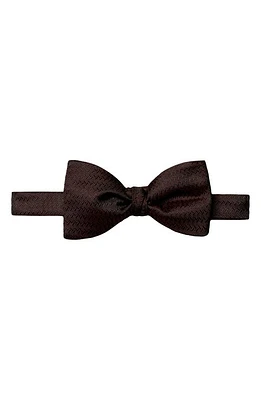 Eton Red Herringbone Silk Bow Tie in Medium Red at Nordstrom