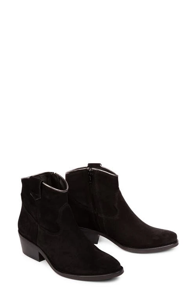 Penelope Chilvers Cassidy Suede Cowboy Boot in Black at Nordstrom, Size 5Us