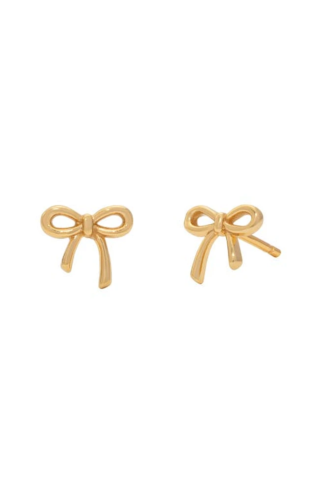 MADE BY MARY Bow Stud Earrings in Gold at Nordstrom