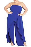 City Chic Attract Strapless Jumpsuit at