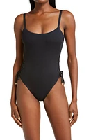 Vitamin A Gemma Cinched Side Tie One-Piece Swimsuit at Nordstrom,