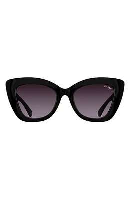 Velvet Eyewear Maya 57mm Gradient Cat Eye Sunglasses in Black at Nordstrom