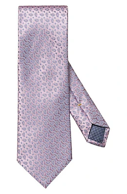 Eton Micropaisley Silk Tie in Medium Pink at Nordstrom