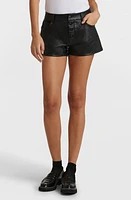 Commando Faux Leather Five-Pocket Shorts Black at Nordstrom,