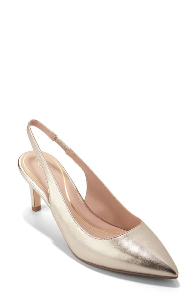 Cole Haan Vandam Slingback Pump Soft Gold at Nordstrom,