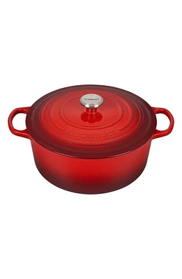 Le Creuset Signature 9-Quart Round Enamel Cast Iron Dutch Oven in Cerise at Nordstrom