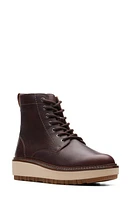 Clarks(r) Orianna Lace-Up Boot in Dark Brown Leather at Nordstrom, Size 9