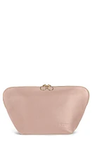 KUSSHI Vacationer Leather Makeup Bag in Blush Pink at Nordstrom