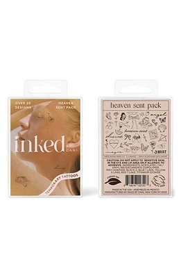 INKED by Dani Heaven Sent Temporary Tattoo Pack in Black at Nordstrom