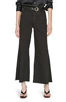 FRAME Le Palazzo Raw Hem Wide Leg Jeans Film Noir at Nordstrom,