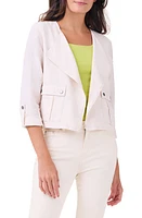 NIC+ZOE Rumba Linen Blend Moto Jacket at Nordstrom,