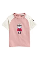 Moncler Kids' Bear Graphic T-Shirt in Red at Nordstrom, Size 9-12M