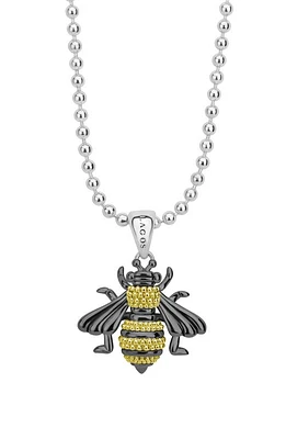 LAGOS Rare Wonders - Honeybee Pendant Long Necklace in Silver/Gold at Nordstrom, Size 34 In