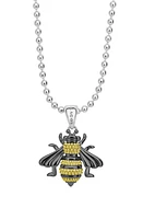 LAGOS Rare Wonders - Honeybee Pendant Long Necklace in Silver/Gold at Nordstrom, Size 34 In