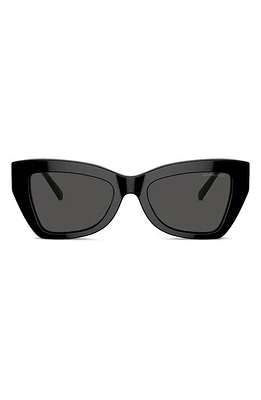 Michael Kors Montecito 52mm Cat Eye Sunglasses in Black at Nordstrom