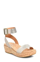 Kork-Ease Mullica Ankle Strap Platform Wedge Sandal Gold Metallic at Nordstrom,