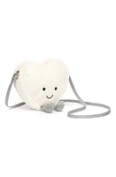 Jellycat Amusable Heart Plush Crossbody Bag in White at Nordstrom