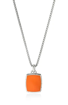 John Hardy Men's Reversible Pendant Necklace in Orange at Nordstrom, Size 22