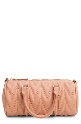 MANGO Quilted Double Handle Crossbody Bag in Pastel Pink at Nordstrom