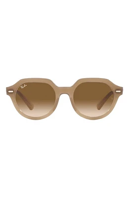 Ray-Ban Gina 53mm Gradient Square Sunglasses in Brown Gradient at Nordstrom