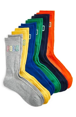 Polo Ralph Lauren Assorted 6-Pack Crew Socks at Nordstrom, Size 10-13