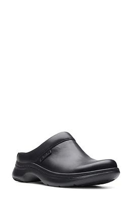 Clarks(r) ClarksPRO Clog Black Leather at Nordstrom,