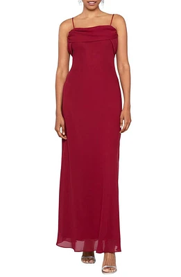 Betsy & Adam Georgette Gown Apple at Nordstrom,