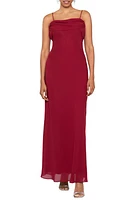 Betsy & Adam Georgette Gown Apple at Nordstrom,