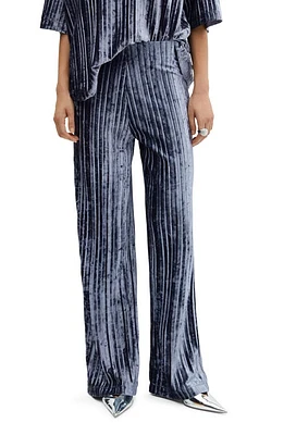 MANGO Velvet Straight Leg Pants at Nordstrom