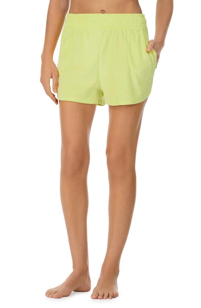 Refinery29 Terry Cloth Boxer Pajama Shorts in Yellow at Nordstrom, Size 2X