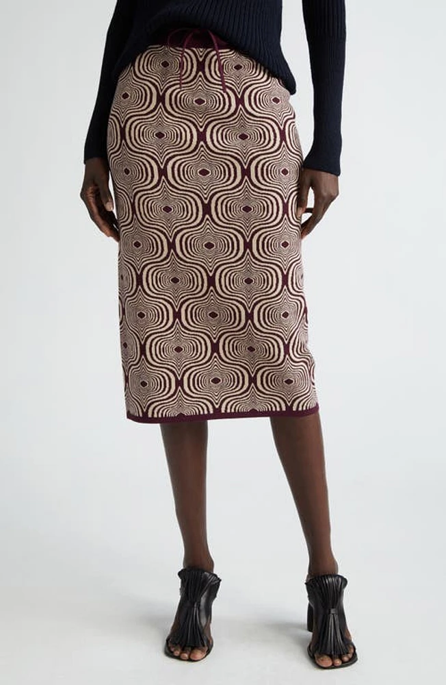 Dries Van Noten Graphical Jacquard Sweater Skirt Auber 357 at Nordstrom,