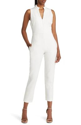 Black Halo Antoinette Sleeveless Jumpsuit Porcelain at Nordstrom,