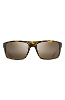 Maui Jim Byron Bay 62mm PolarizedPlus2 Sunglasses in Matte Tortoise/Bronze at Nordstrom