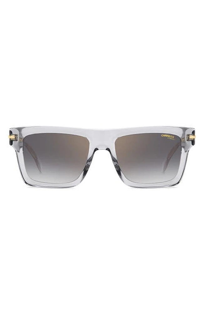 Carrera Eyewear 54mm Rectangular Sunglasses in Grey at Nordstrom