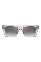 Carrera Eyewear 54mm Rectangular Sunglasses in Grey at Nordstrom