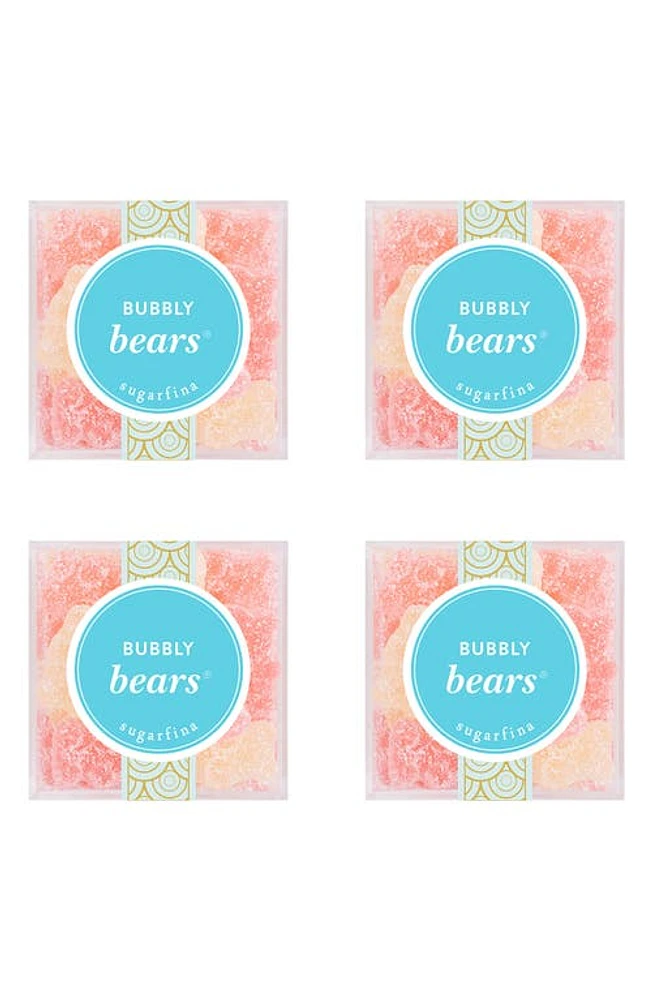 sugarfina Bubbly Bears Set of 4 Candy Cubes in Blue at Nordstrom