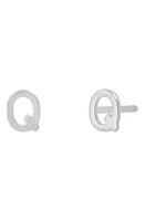 BYCHARI Initial Stud Earrings in 14K Gold-Q at Nordstrom